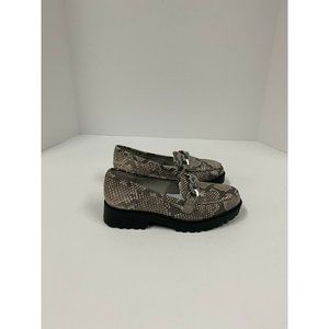 **Fergalicious by Fergie Styles Snake Loafers, Women's Size 5.5 M, Natural
